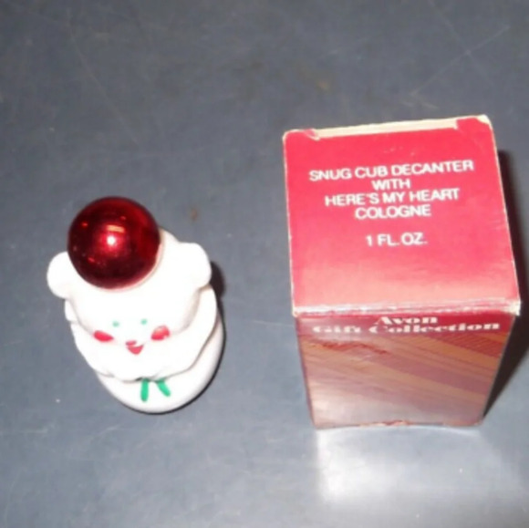 VINTAGE AVON SNUG CUB DECANTER COLOGNE WITH BOX - Picture 2 of 4